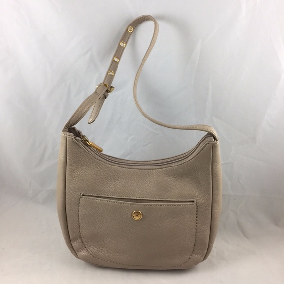 Stone Mountain Mauve Off White Tan Shoulder Bag - Picture 1 of 2